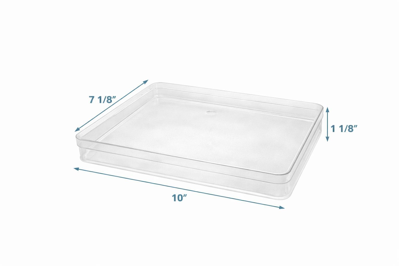 Clear Acrylic Boxes 9.96x7.20x1.22 Inches