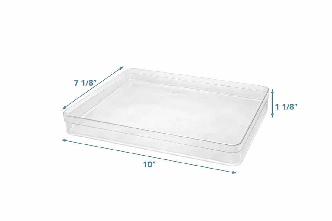 Clear Acrylic Boxes 9.96x7.20x1.22 Inches