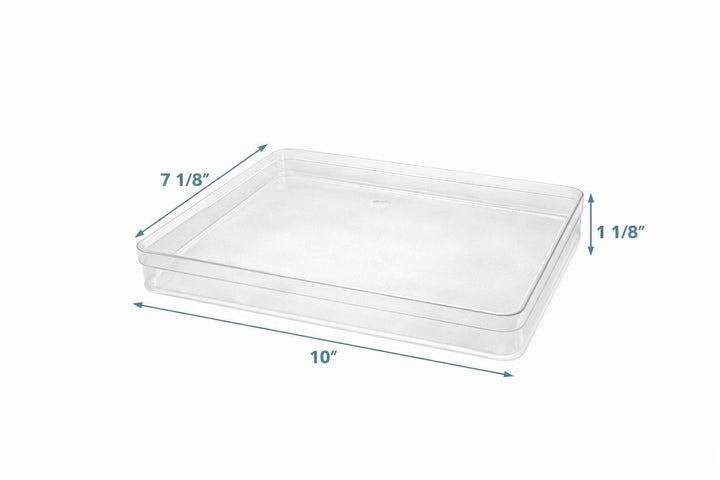 Clear Acrylic Boxes 9.96x7.20x1.22 Inches