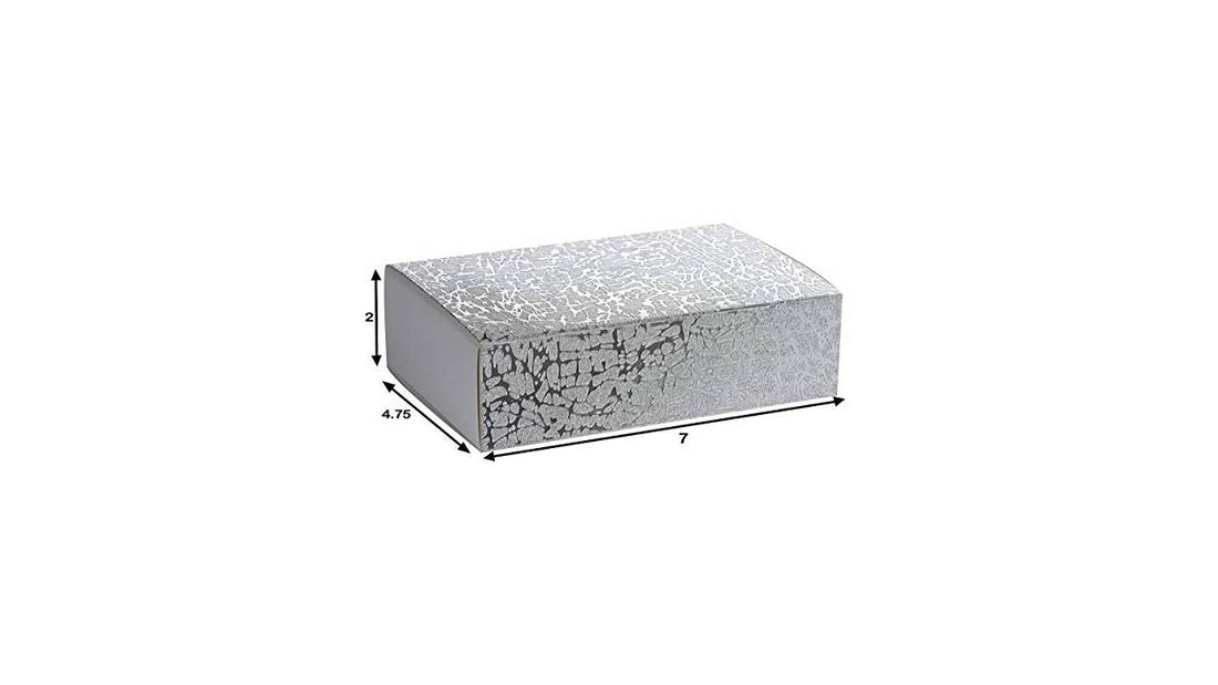 Silver Sleeve Diy Sliding Kraft Paper Box 6 Pack7 X 4.75 X 2