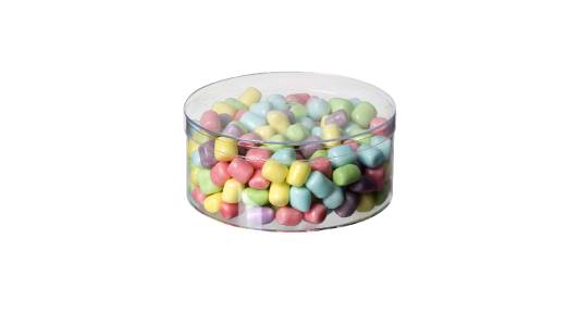 Clear Acrylic Boxes Round 5.25"X2.25"8 Pack