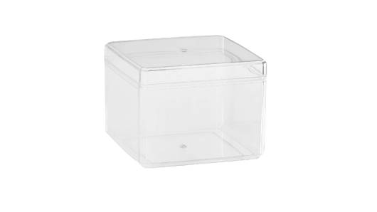 Clear Acrylic Boxes 3.5"X3.5"X2.5" 12 Pack