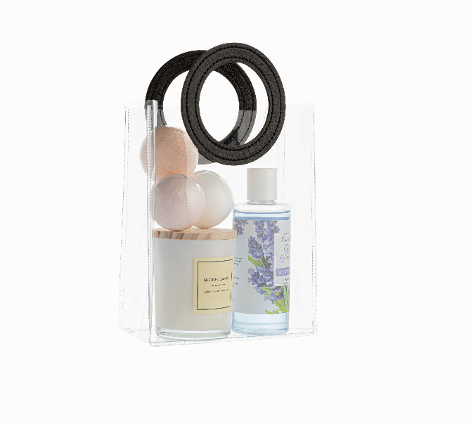 transparent gift bag 6x7.5x3 Inches