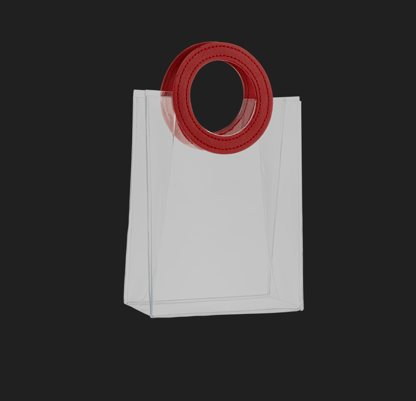 transparent gift bag 6x7.5x3 Inches