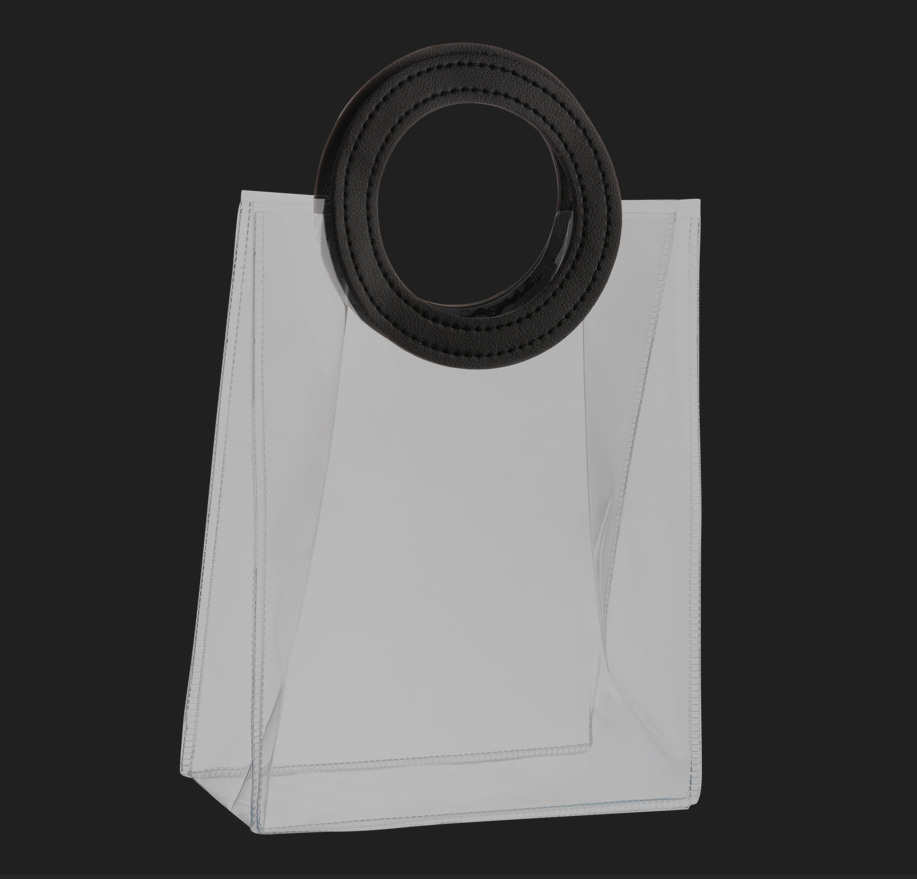 transparent gift bag 6x7.5x3 Inches