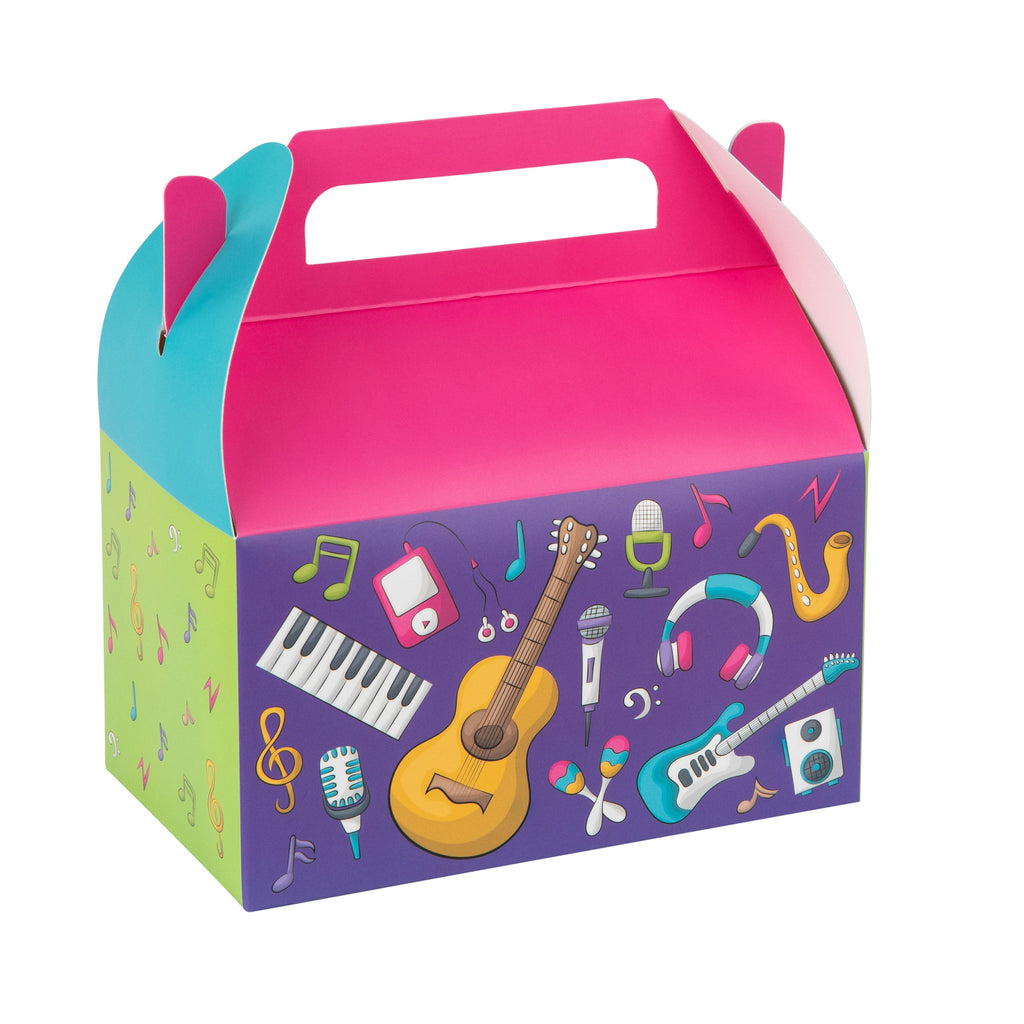 Music Paper Treat Box Ð Birthday, Baby Shower and Holiday Party Dcor  6.25x3.75x3.5 Inches  10 Pack