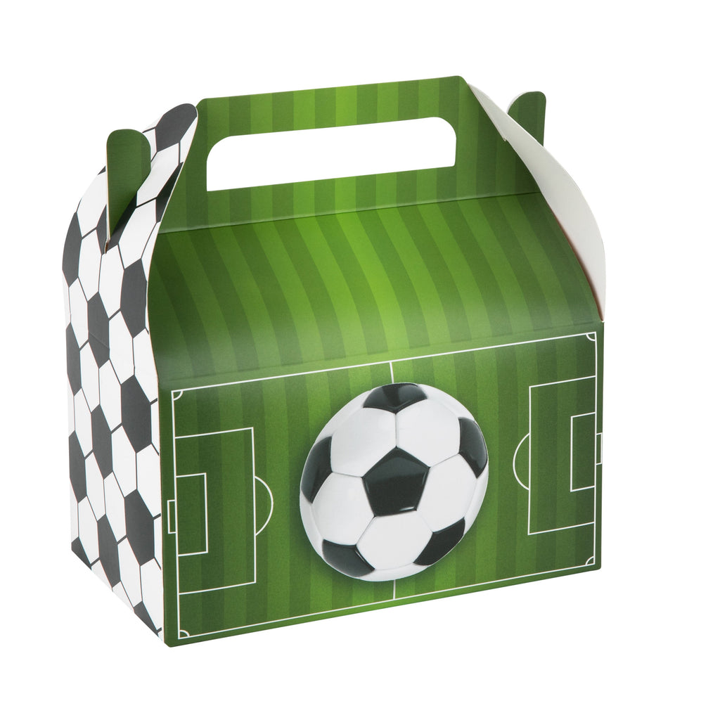 Soccer Paper Treat Box Ð Birthday, Game Day and Holiday Party Dcor  6.25x3.75x3.5 Inches  10 Pack