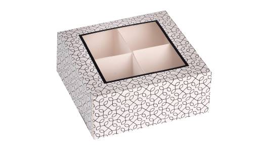 Window Box 6 Pack 6"X6"X2.5" With Four Sections