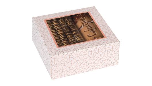 Window Box 6"X6"X2.5" Rose Gold With Four Sections 6 Pack