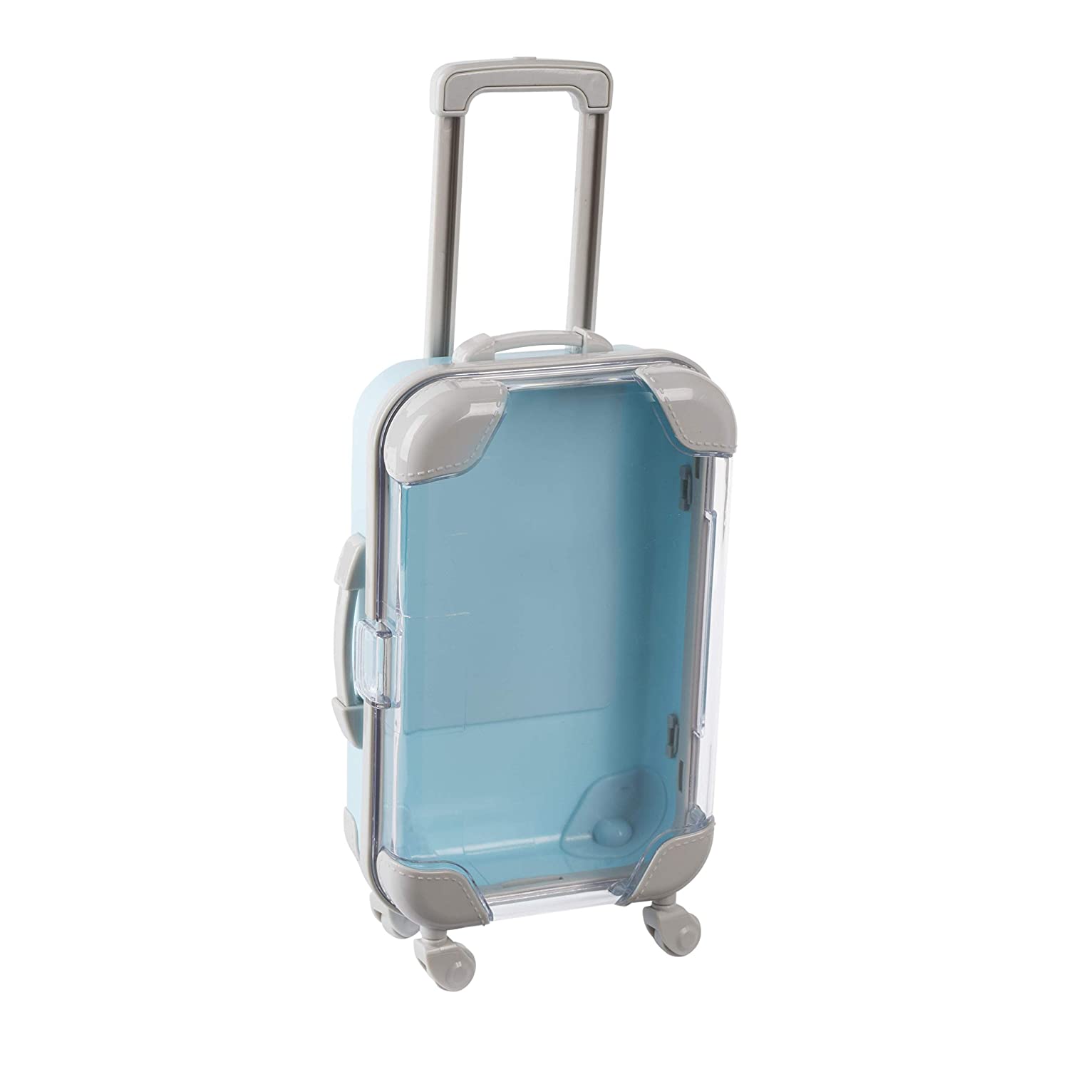 Mini Suitcase 5.5"X3.5"X1.5" Blue Candy Box 4 Pack