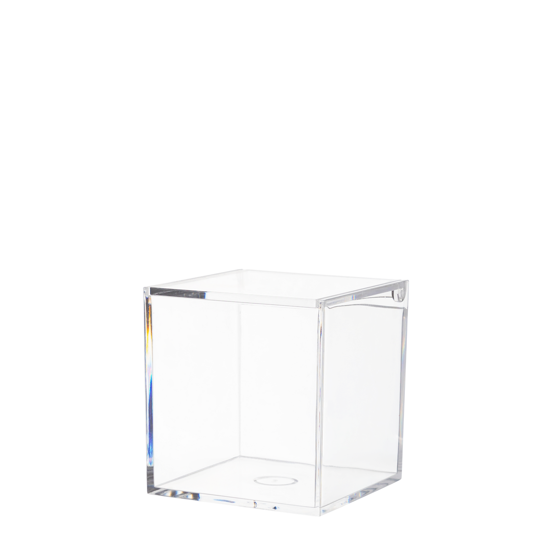 Lucite box with hinged lid