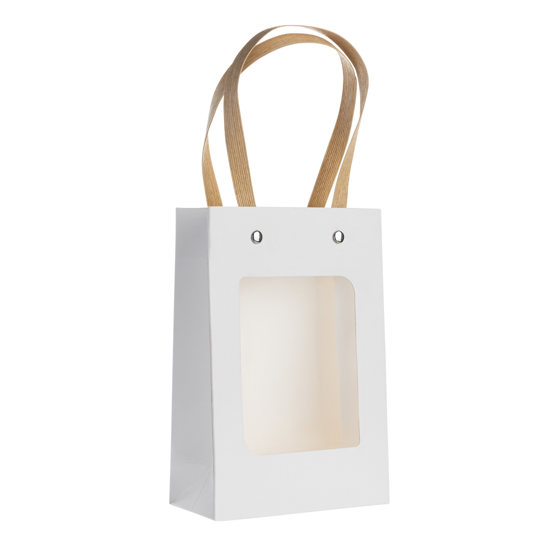 kraft paper gift bag with window