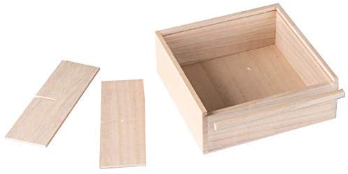 Four Sectional Wooden Box 4 Pack 6ÕÕx6ÕÕx2.5ÕÕ