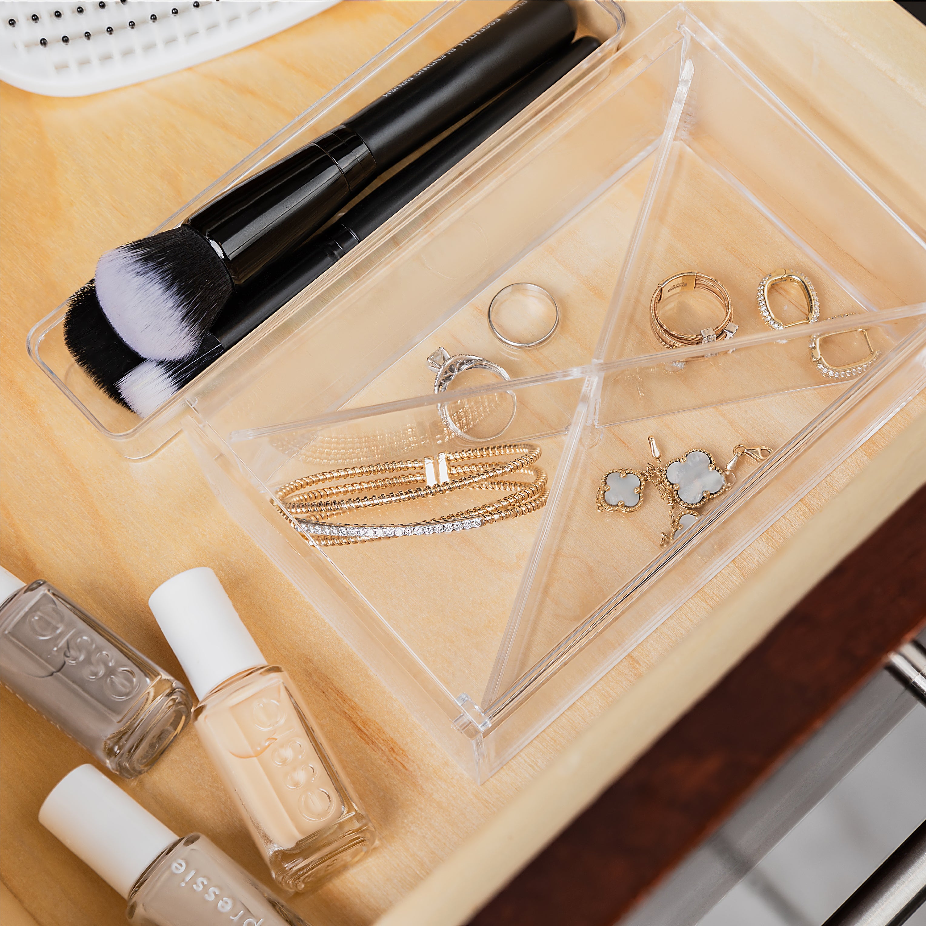 Clear Acrylic Boxes 6.3''X3.94''X1.97'' 2 Pack