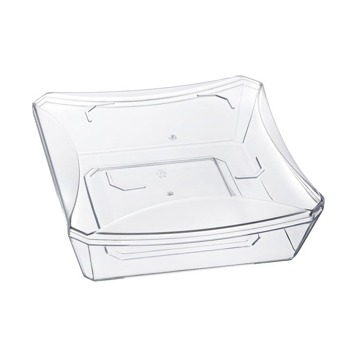 Clear Acrylic Square Salad Bowls 12 Pack
