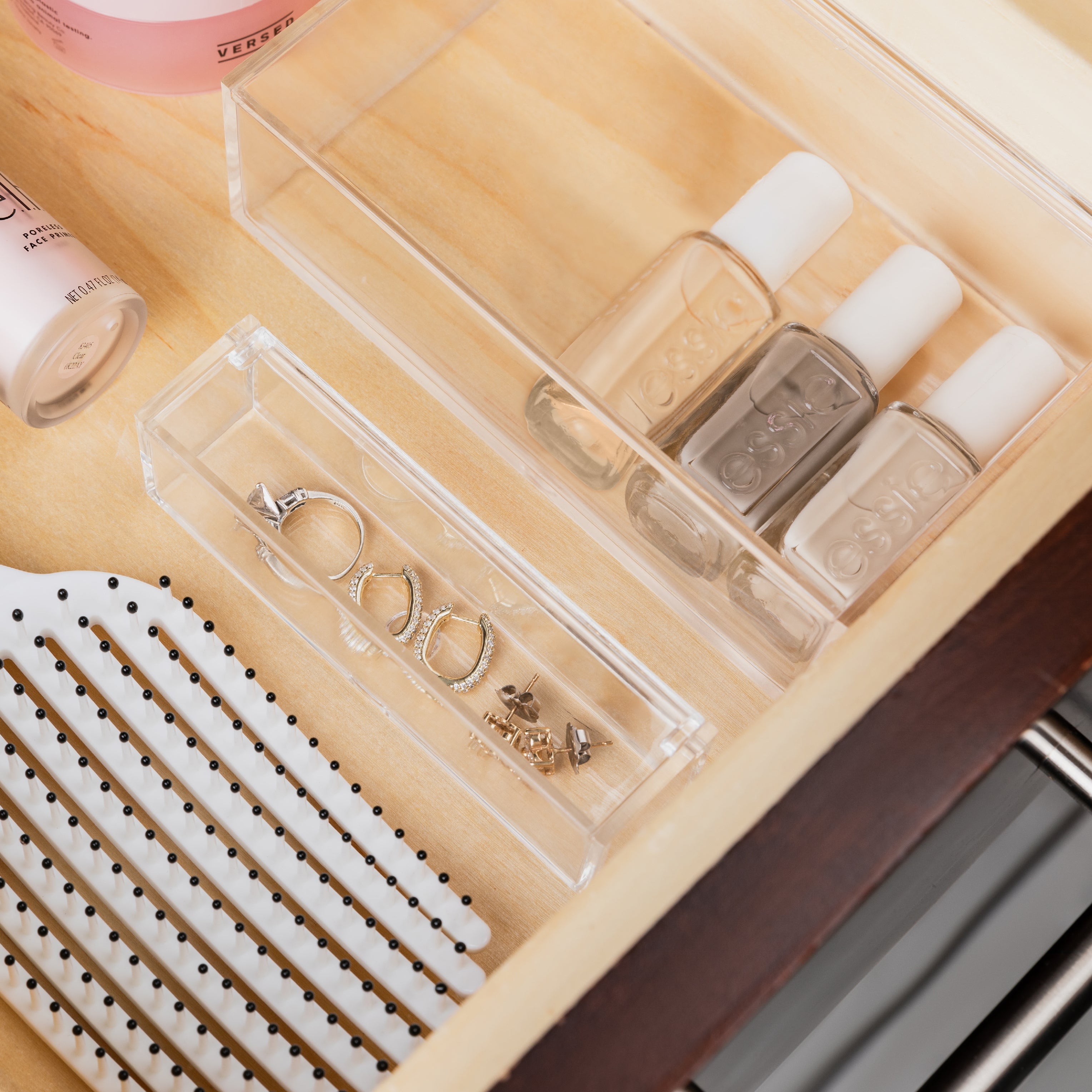 Clear Acrylic Boxes 4.72''X1.22''X1.38'' 6 Pack