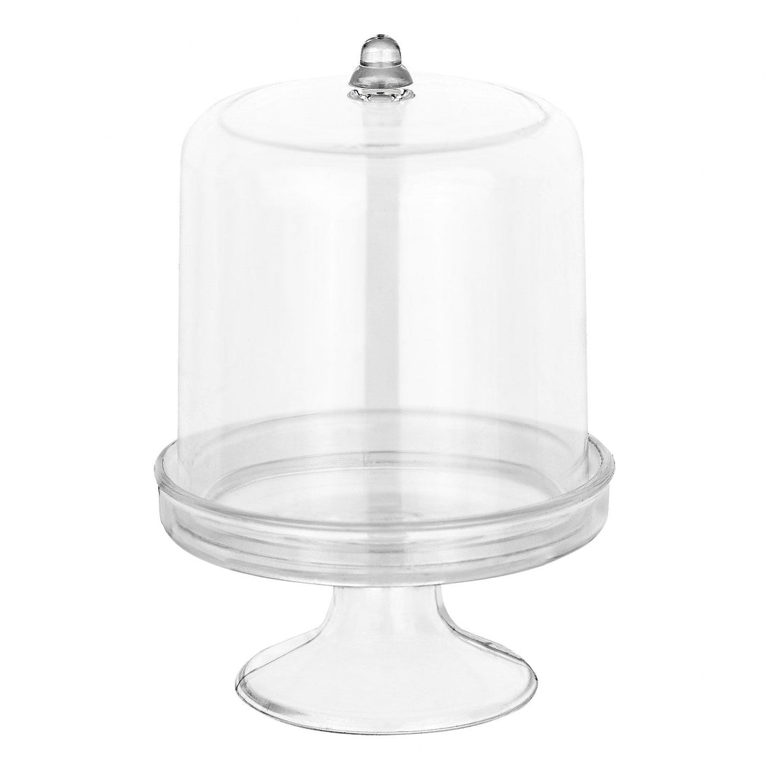 Mini Cake Dish Shaped Acrylic Candy Boxes 8 Pack 2.125"X3.5"