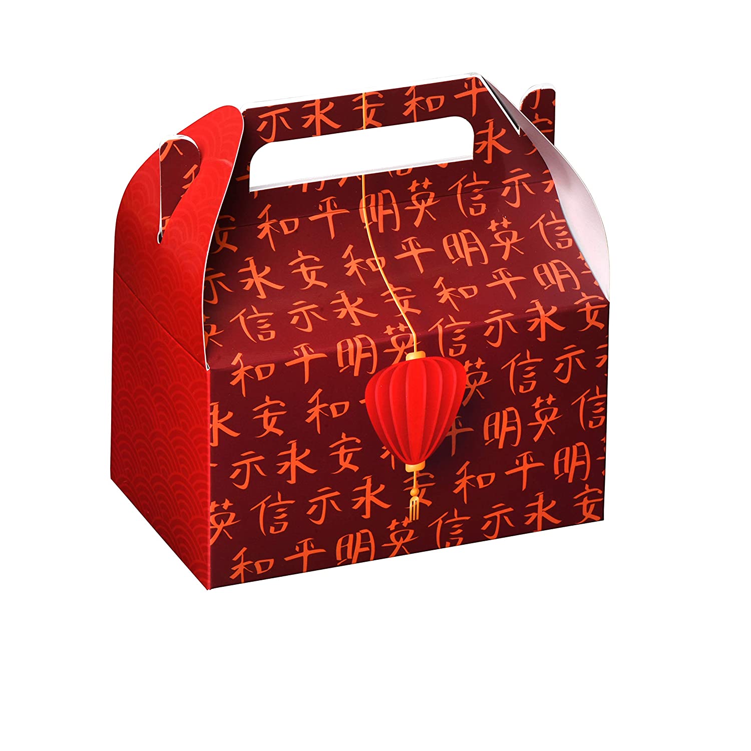 Chinese Paper Treat Boxes 10 Pack S 6.25" X 3.75" X 3.5"