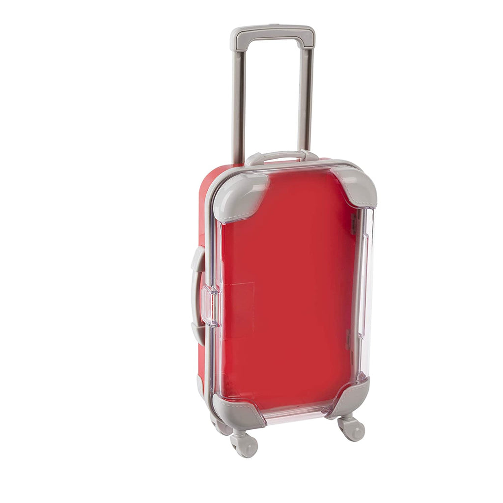 Mini Suitcase Candy Box 5.5"X3.5"X1.5" Red 4 Pack