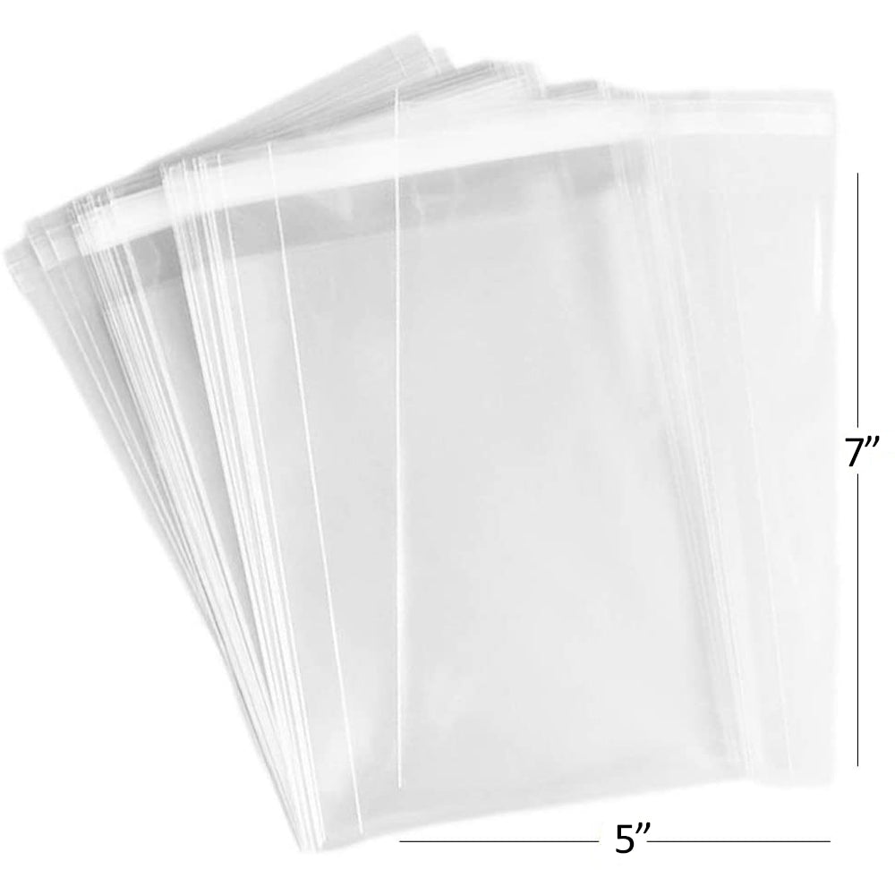 Self Adhesive Cellophane Bags Treat Bags 5"X 7" 24 Bags