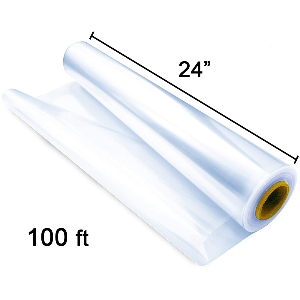 Clear Cellophane Wrap 24" 100 Ft