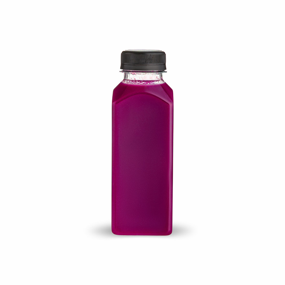 Clear Bottles PET SQUARE with black lid 24 pack
