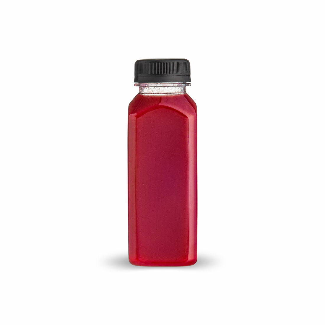 Clear Bottles PET SQUARE with black lid 24 pack