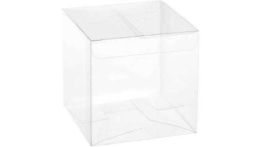 Clear Soft Gift Boxes 4"X4"X4" 8 Pack