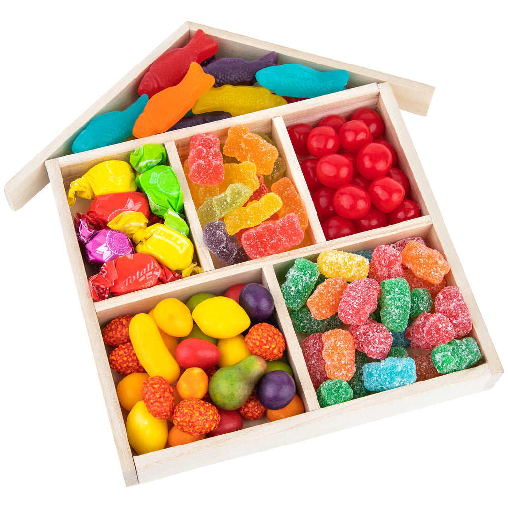 Wooden House Shape Trays 3 Pack