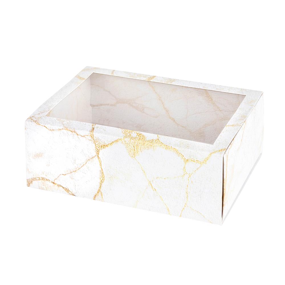 Clear Packaging, Rectangle, Gold Trim, 6 x 3 x 1.375, 50 Pac