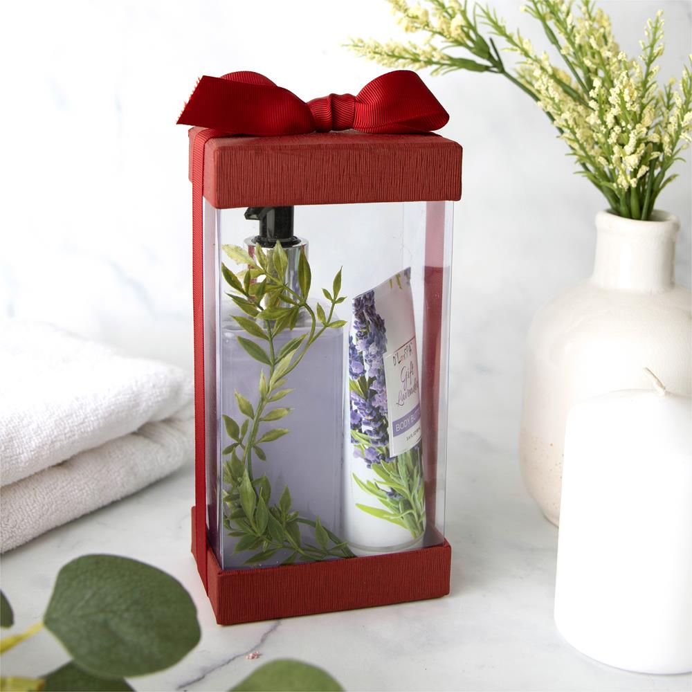 Clear Plastic Wine Bottle Gift Boxes 6 Pack Wine Boxes with Base Lid & Ribbon Maroon 3.5x3.5 x12.75