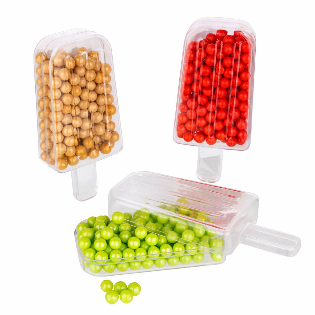 Ices Shaped Acrylic Candy Boxes 12 Pack 4.25"X2"X1"