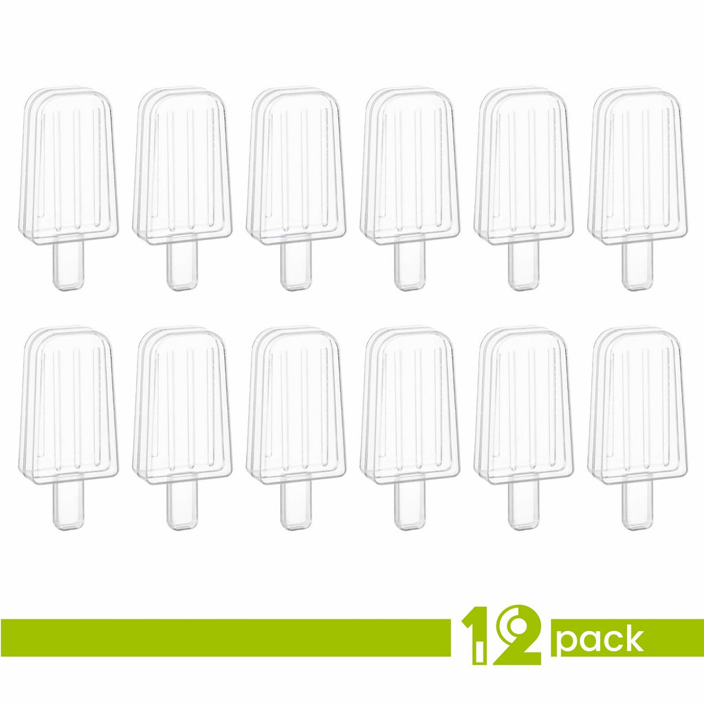 Ices Shaped Acrylic Candy Boxes 12 Pack 4.25"X2"X1"
