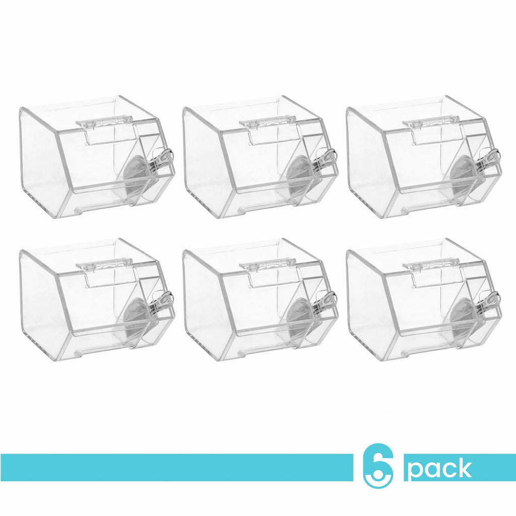 Candy Box Shaped Acrylic Candy Boxes 6 Pack 3.44"X2.69"X2.2"