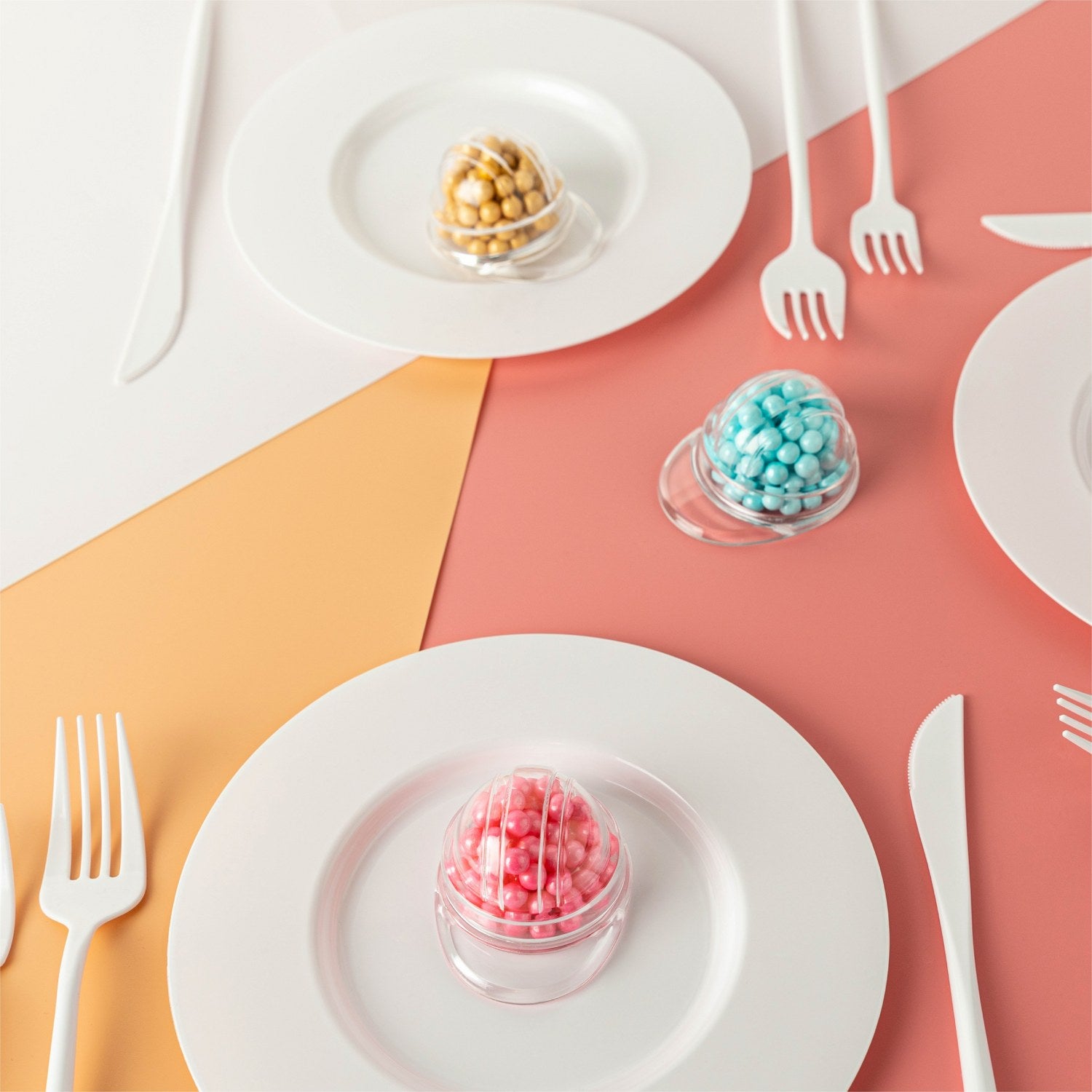 Cap Shaped Acrylic Candy Boxes 12 Pack 1.33"X2.59"X2.04"