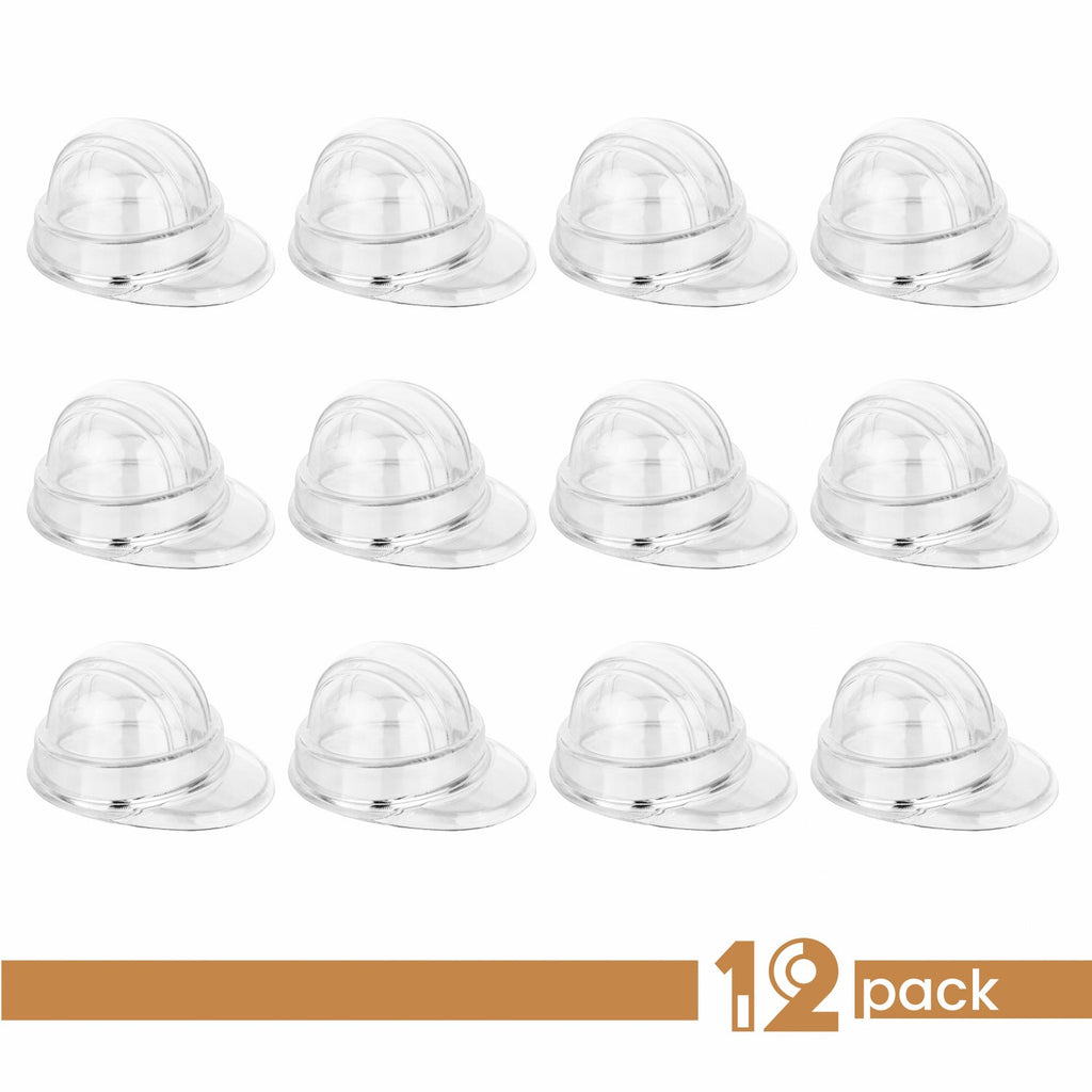 Cap Shaped Acrylic Candy Boxes 12 Pack 1.33"X2.59"X2.04"