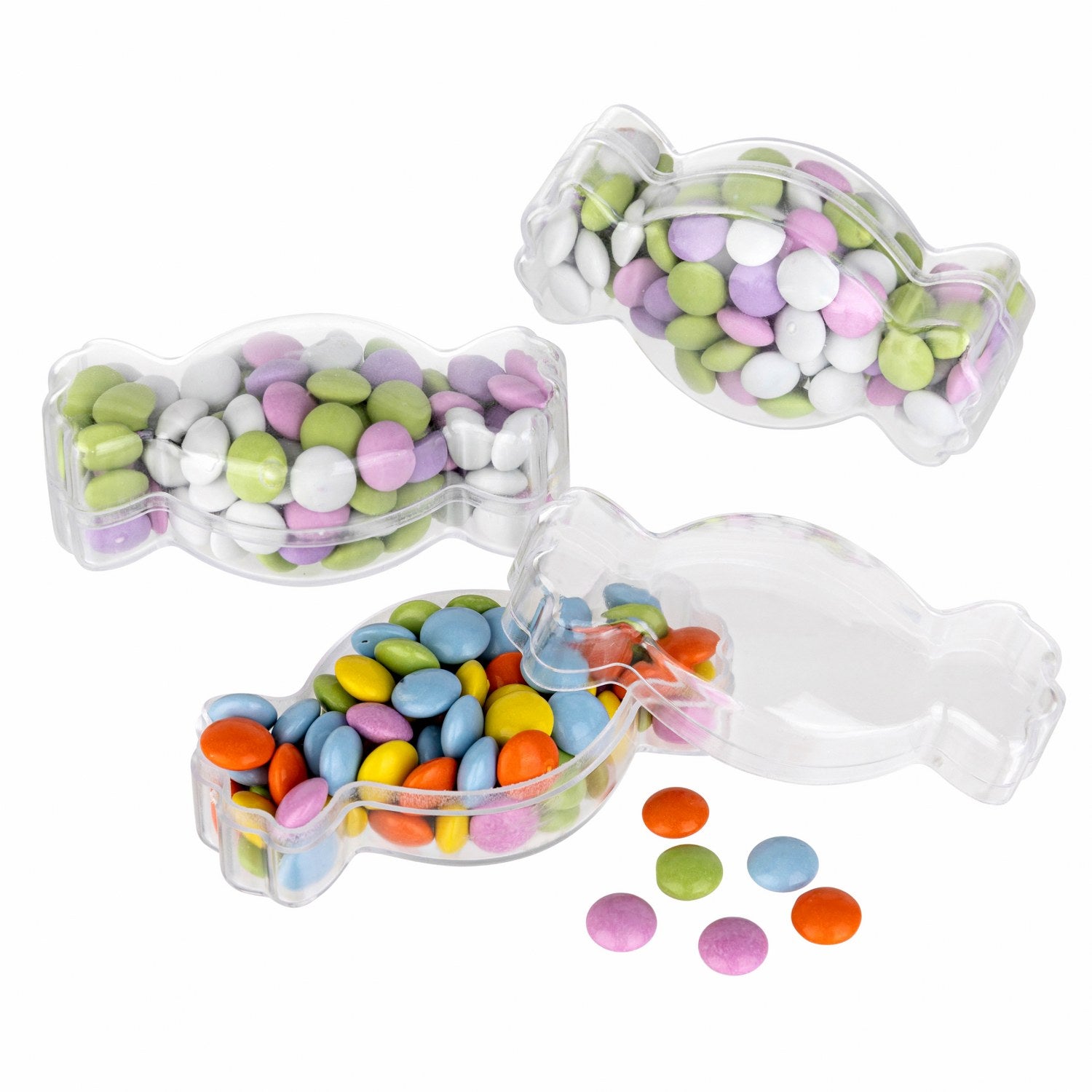 Candy Shaped Acrylic Candy Boxes 12 Pack 1.41"X2.67"X1.25"