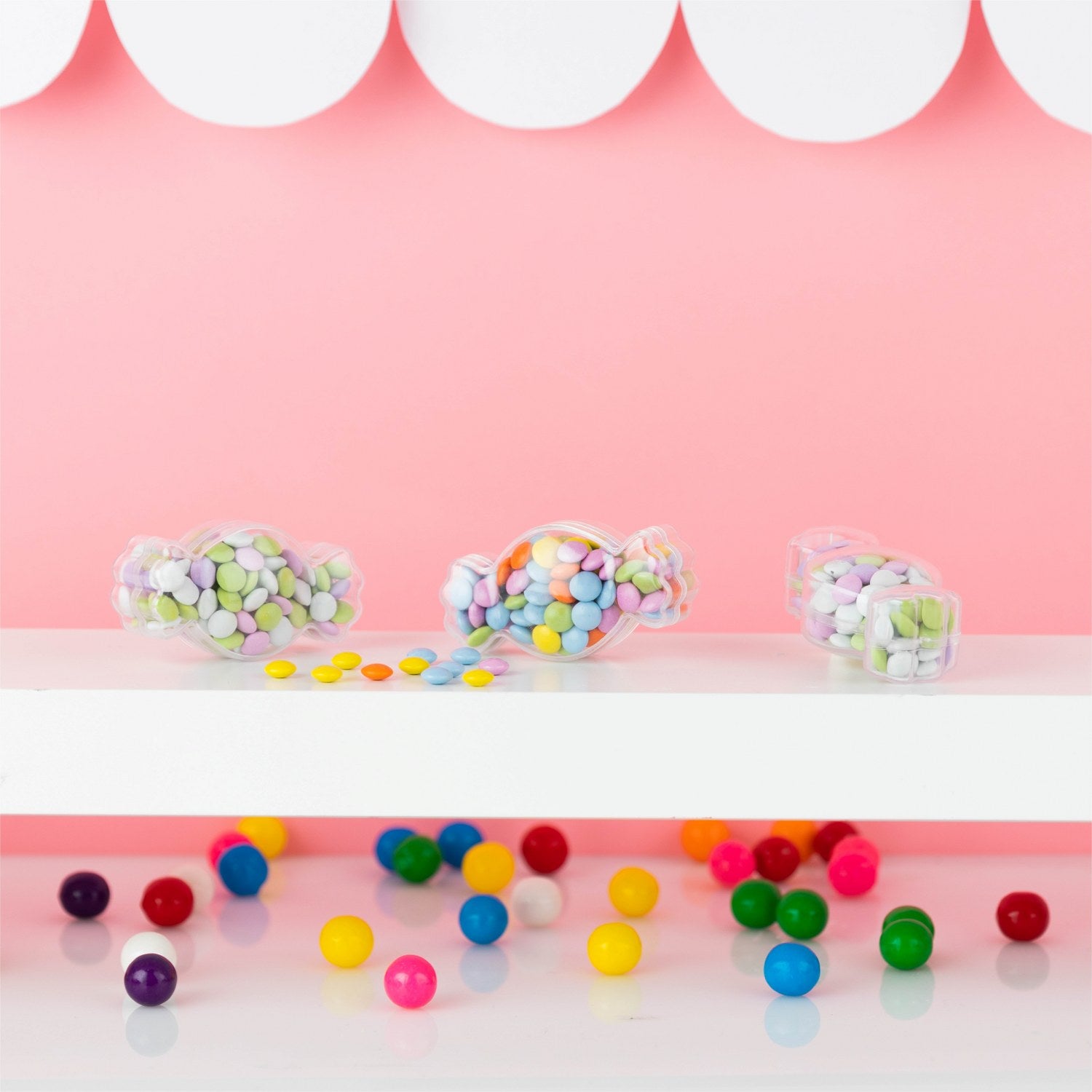 Candy Shaped Acrylic Candy Boxes 12 Pack 1.41"X2.67"X1.25"