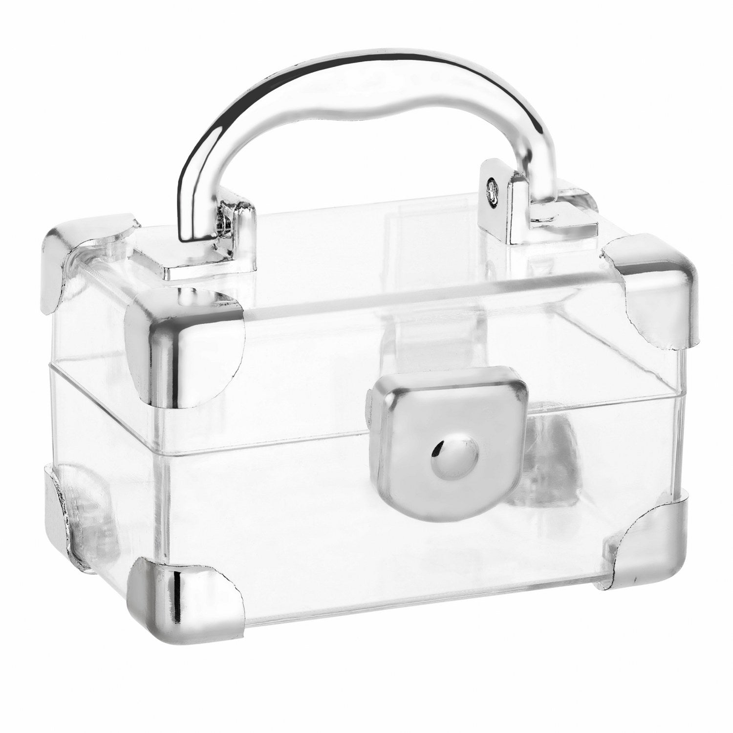 Treasure Chest Box Shaped Acrylic Candy Boxes 8 Pack 2.75"X1.65"X1.57"