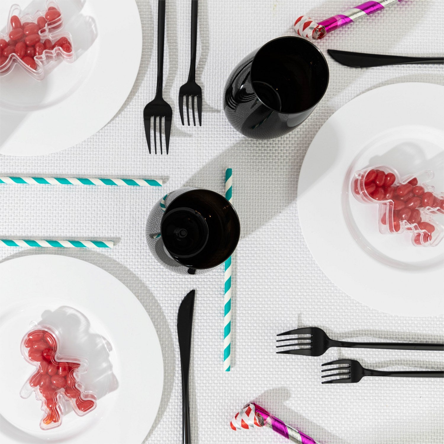 Ginger Bread Boy Shaped Acrylic Candy Boxes 12 Pack 2.75"X3.62"X0.98"