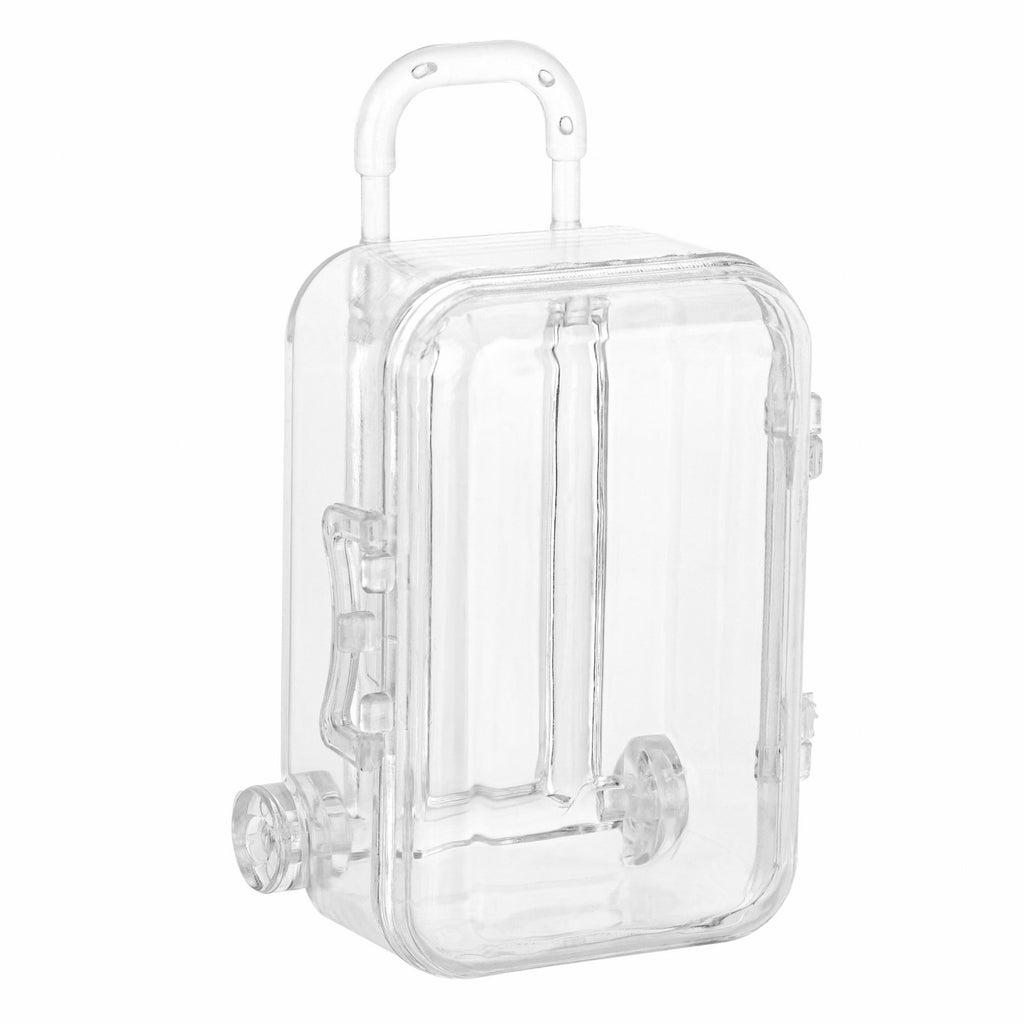 Travel Case Shaped Acrylic Candy Boxes 12 Pack 4.01"X1.65"X2.12"