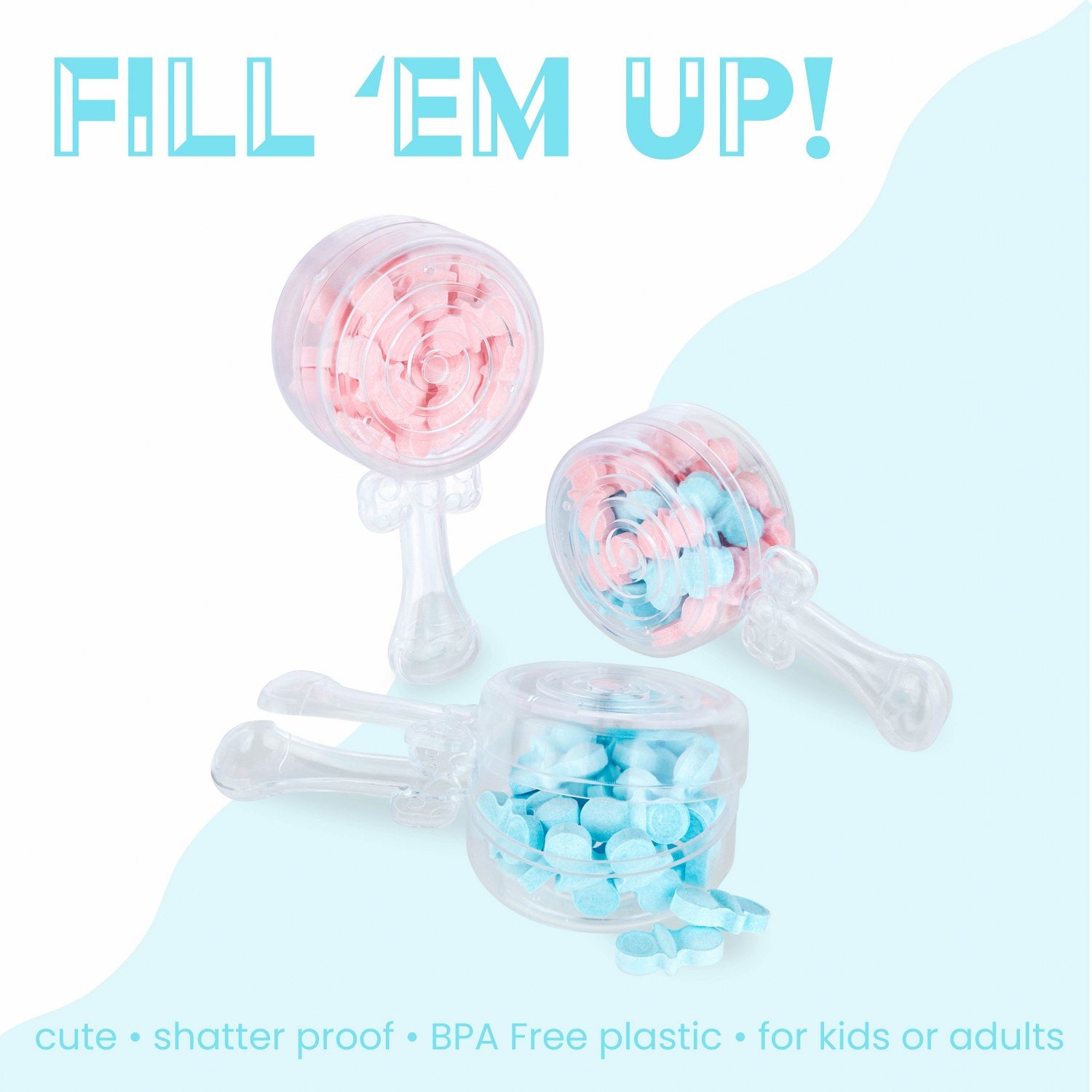 Baby Rattle Shaped Acrylic Candy Boxes – Hammont