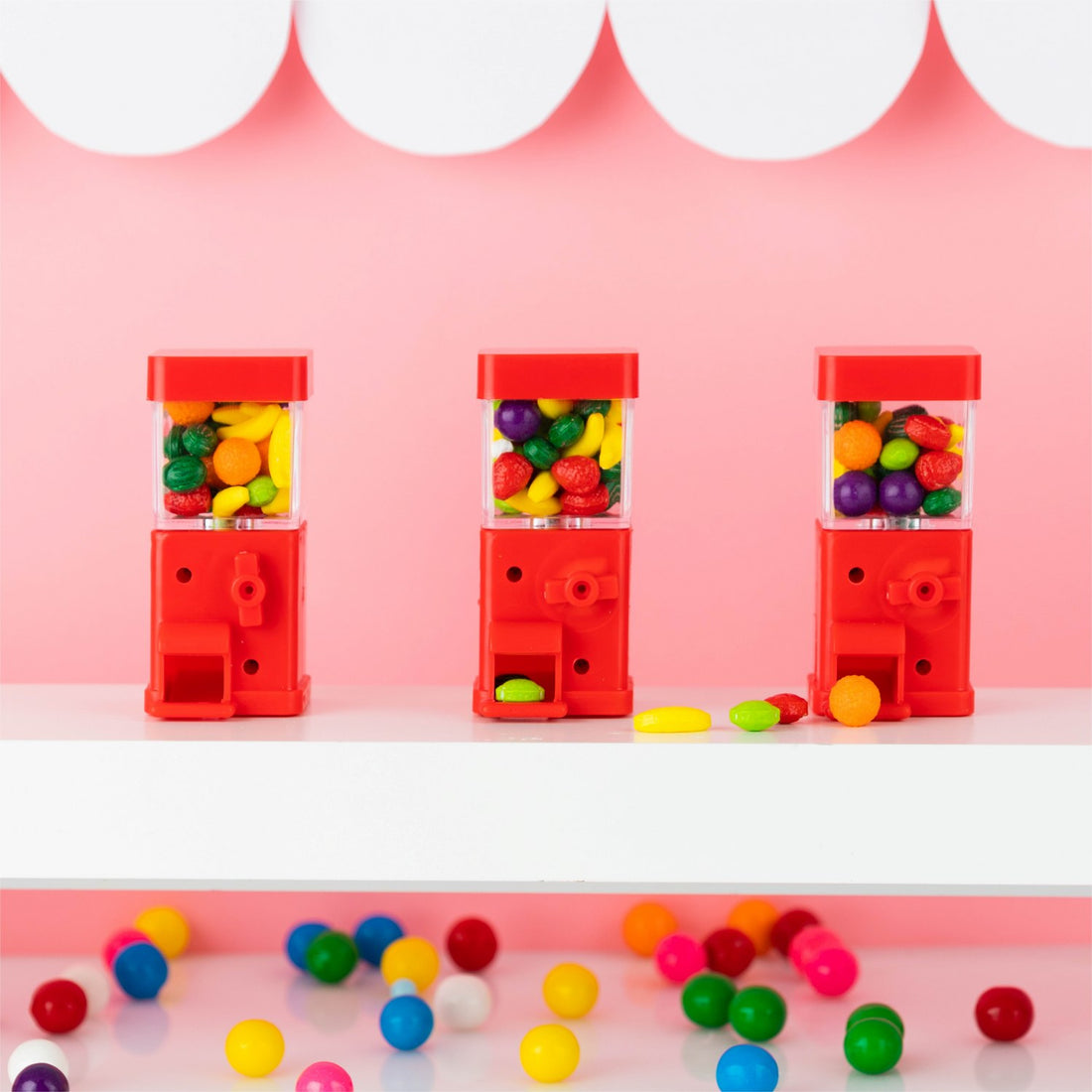 Vending Machine Shaped Acrylic Candy Boxes 12 Pack 3.46"X1.53"X1.53"
