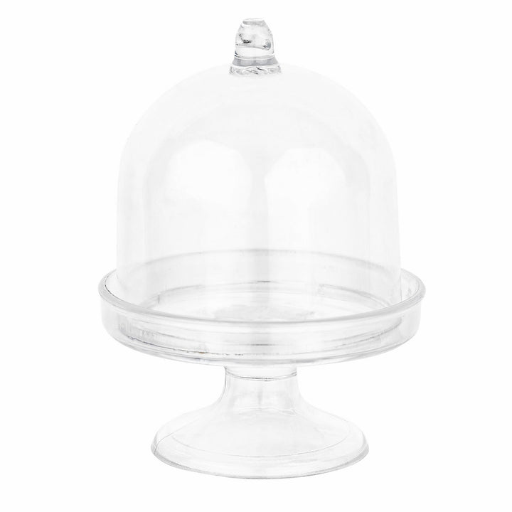Mini Cake Dome Shaped Acrylic Candy Boxes 8 Pack 2.75"X3.93"