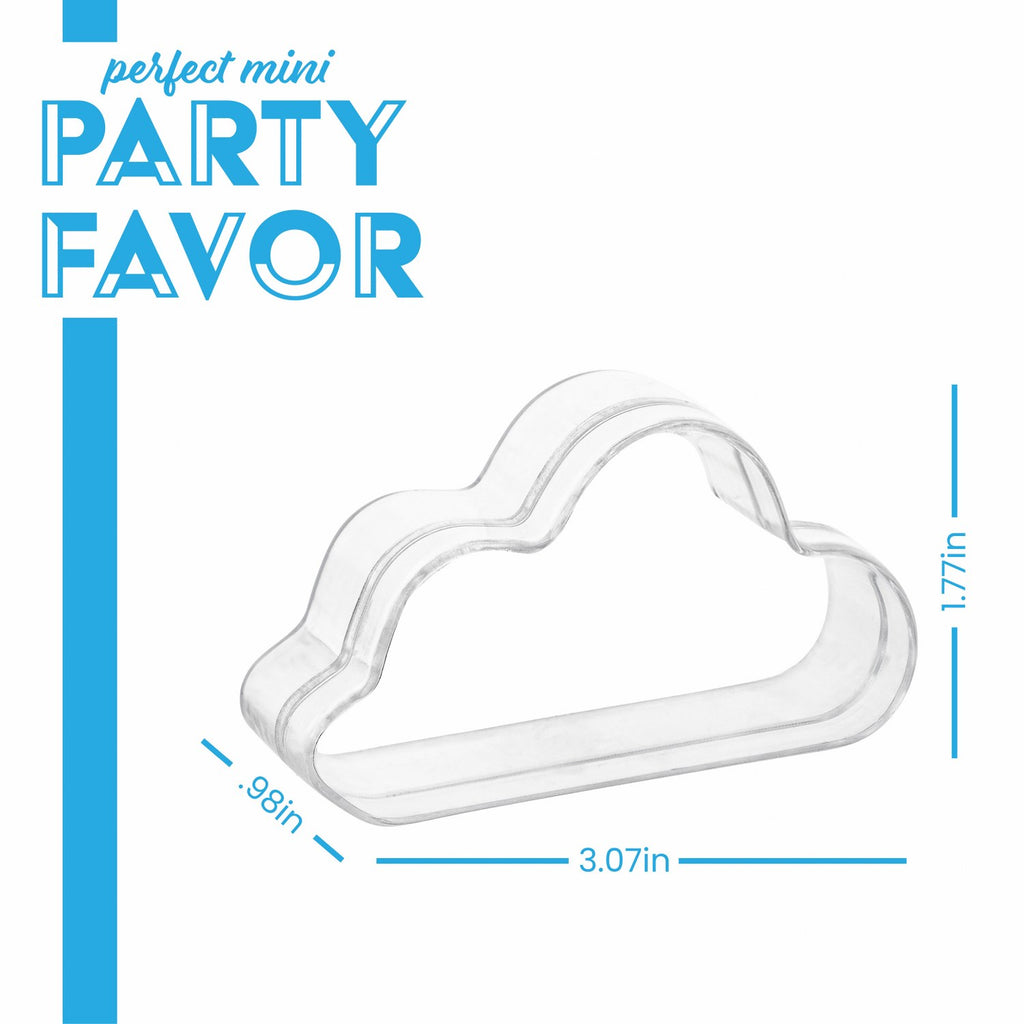 Cloud Shaped Acrylic Candy Boxes 12 Pack 3.07"X1.77"X0.98"