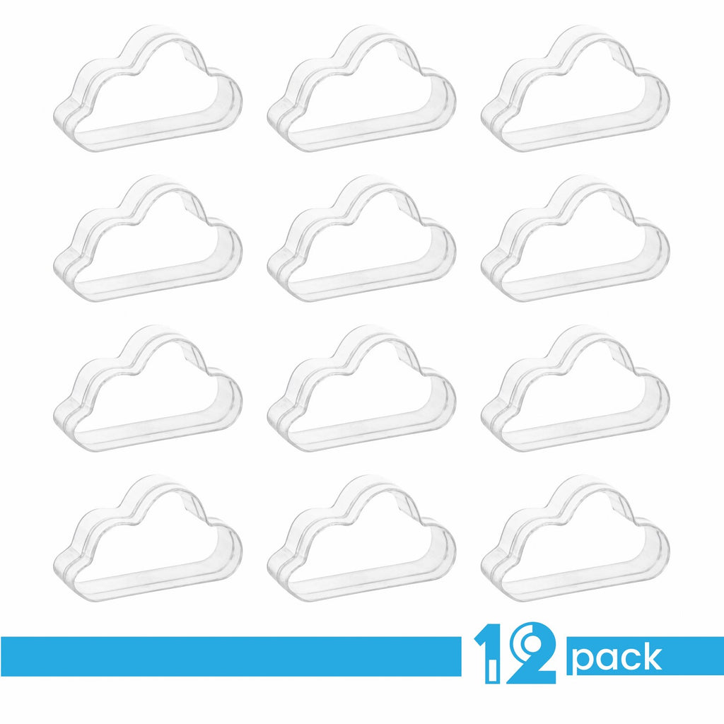 Cloud Shaped Acrylic Candy Boxes 12 Pack 3.07"X1.77"X0.98"