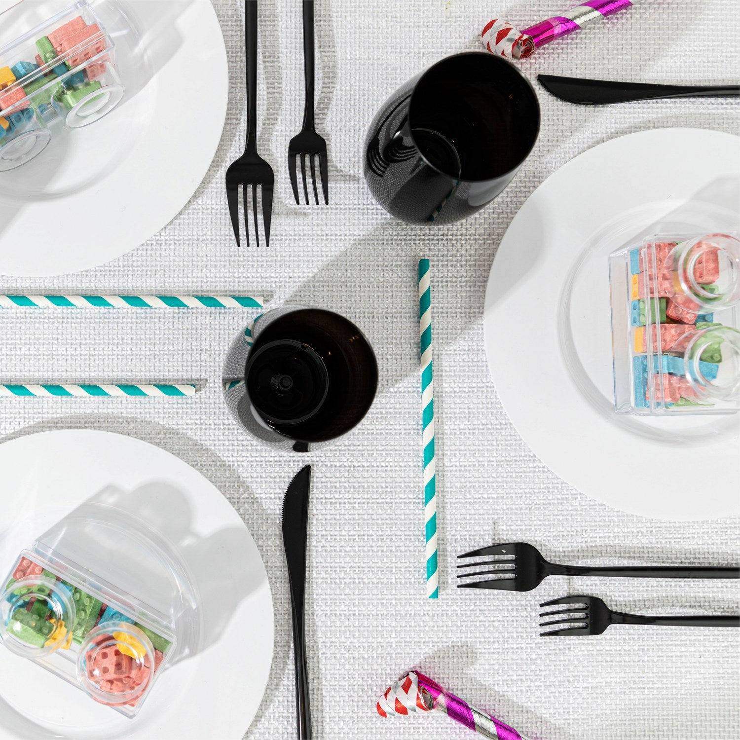 Block Toy Shaped Acrylic Candy Boxes 8 Pack 3.74"X1.96"X2.36"