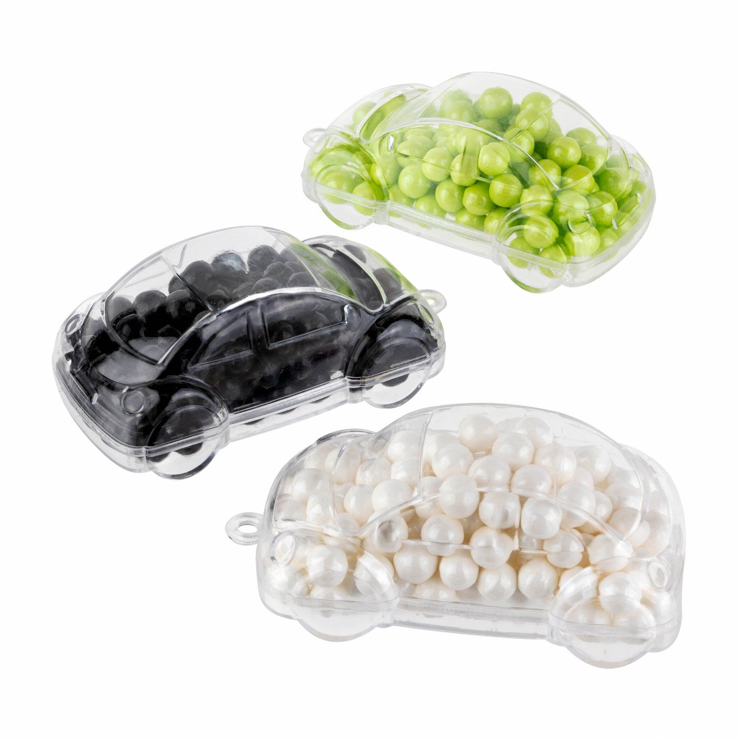Car Shaped Acrylic Candy Boxes 12 Pack 2.95"X1.49"X1.1"