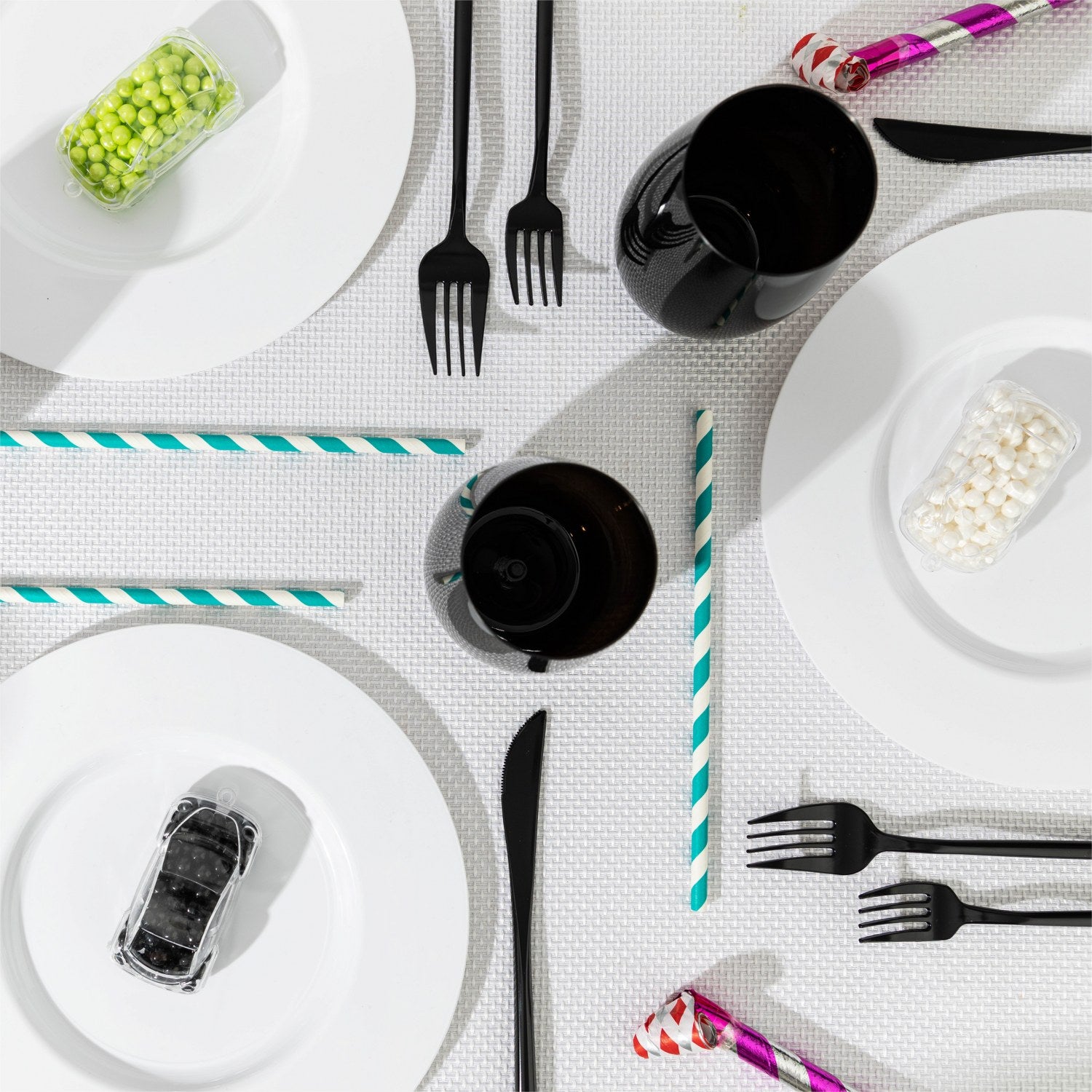 Car Shaped Acrylic Candy Boxes 12 Pack 2.95"X1.49"X1.1"