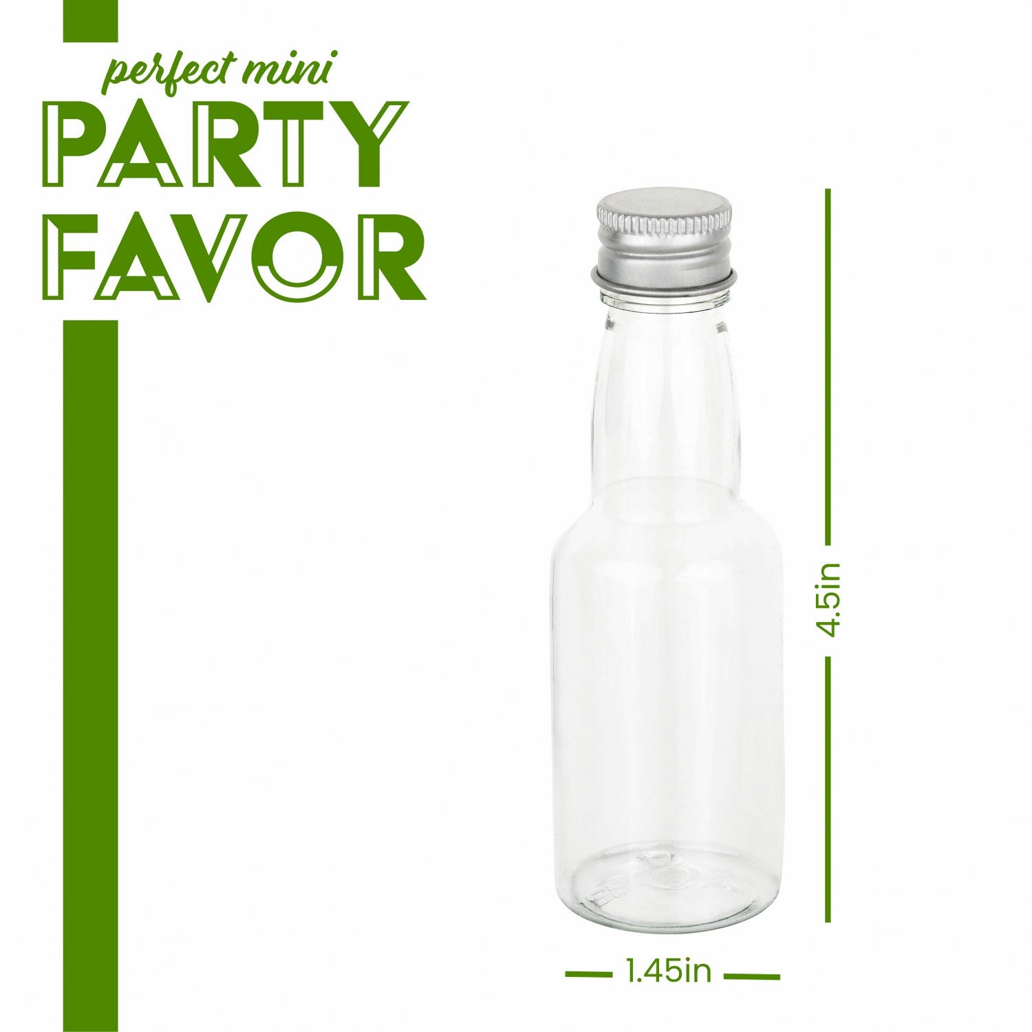 Bottle Shaped Acrylic Candy Boxes 12 Pack 4.5"X1.45"